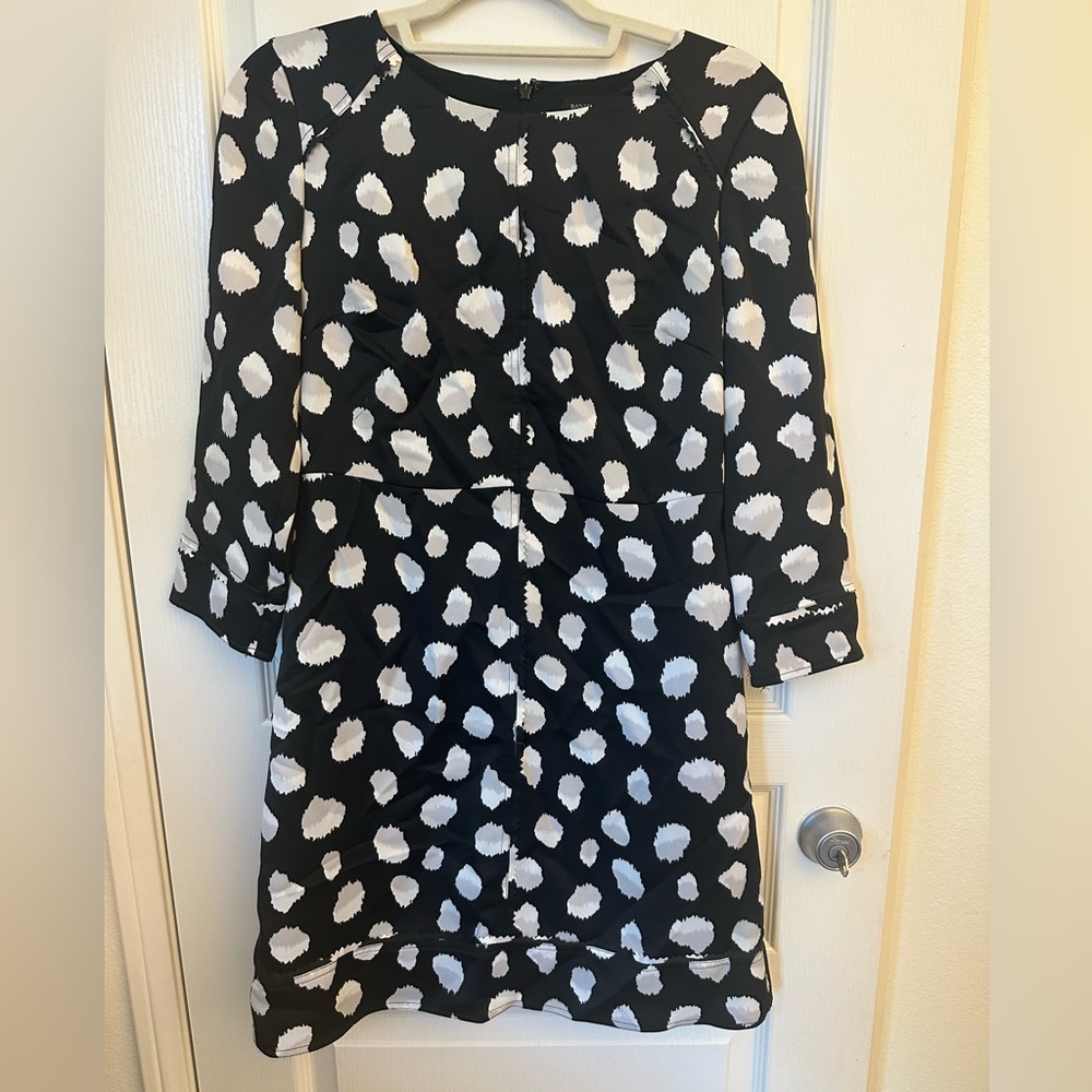 Banana Republic Black and White Polka Dot Dress